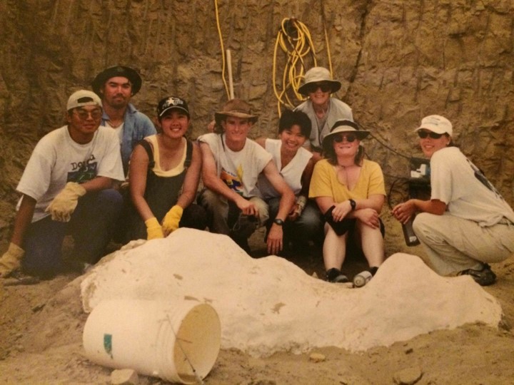 montana group with dinosaur bone